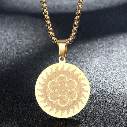 Hamsa Hand of Fatima Stainless Steel Pendant Necklace 7 silver by HitMyNeed