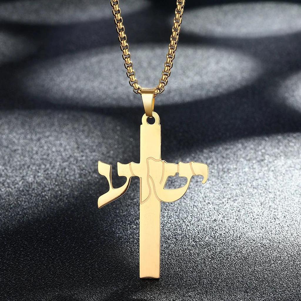 Hamsa Hand of Fatima Stainless Steel Pendant Necklace 9 silver by HitMyNeed