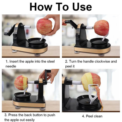 Hand-Crank Apple & Potato Peeler, Slicer and Corer by HitMyNeed