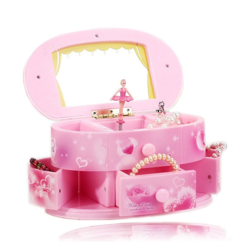Hand Crank Ballerina Musical Jewelry Box by HitMyNeed