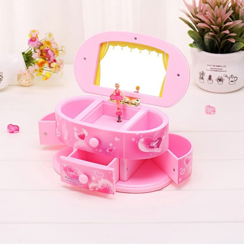 Hand Crank Ballerina Musical Jewelry Box by HitMyNeed