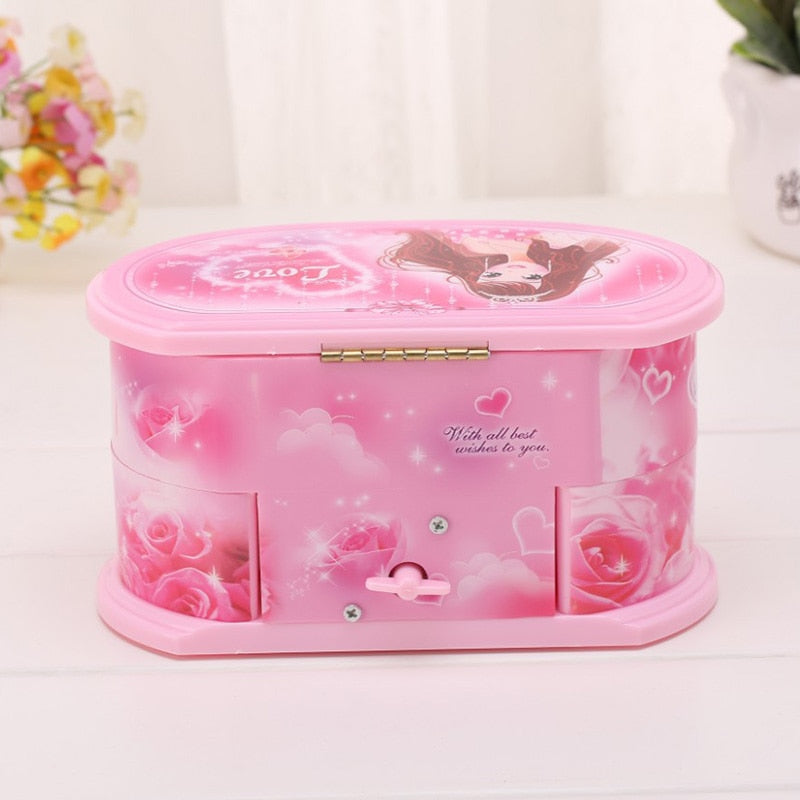 Hand Crank Ballerina Musical Jewelry Box by HitMyNeed