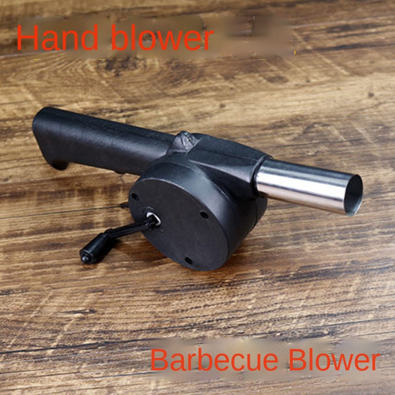 Hand Crank Barbecue Blower for Charcoal & Camping by HitMyNeed