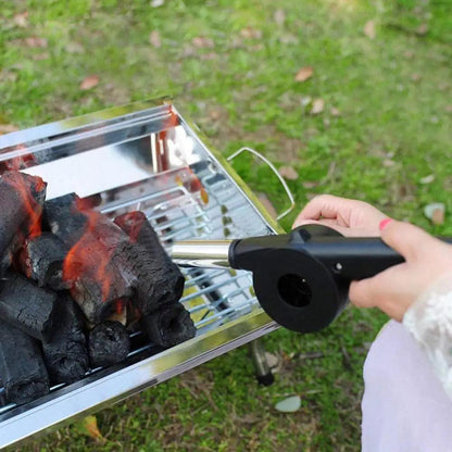 Hand Crank BBQ Fan Air Blower for Outdoor Grills by HitMyNeed