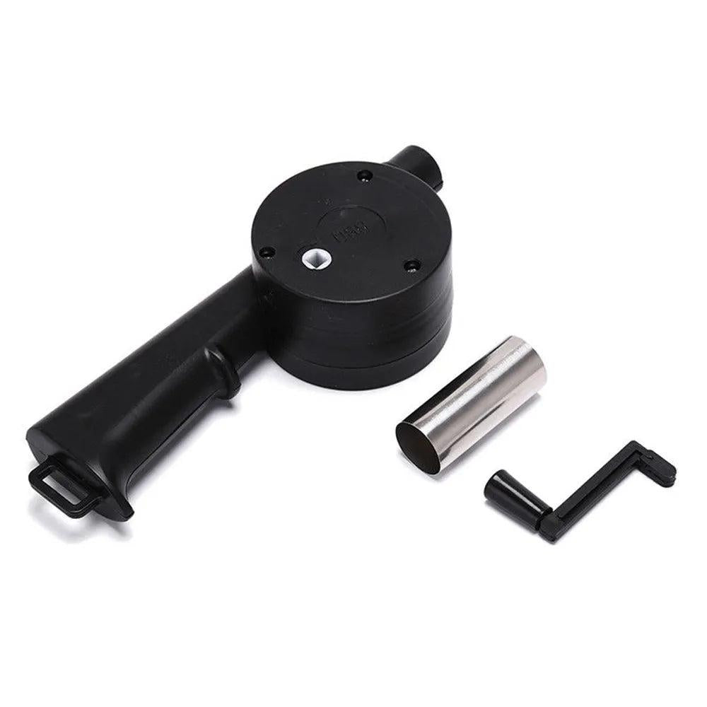 Hand Crank BBQ Fan Air Blower for Outdoor Grills by HitMyNeed