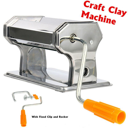 Hand Crank Clay Roller Machine with 6 Thickness Levels by HitMyNeed