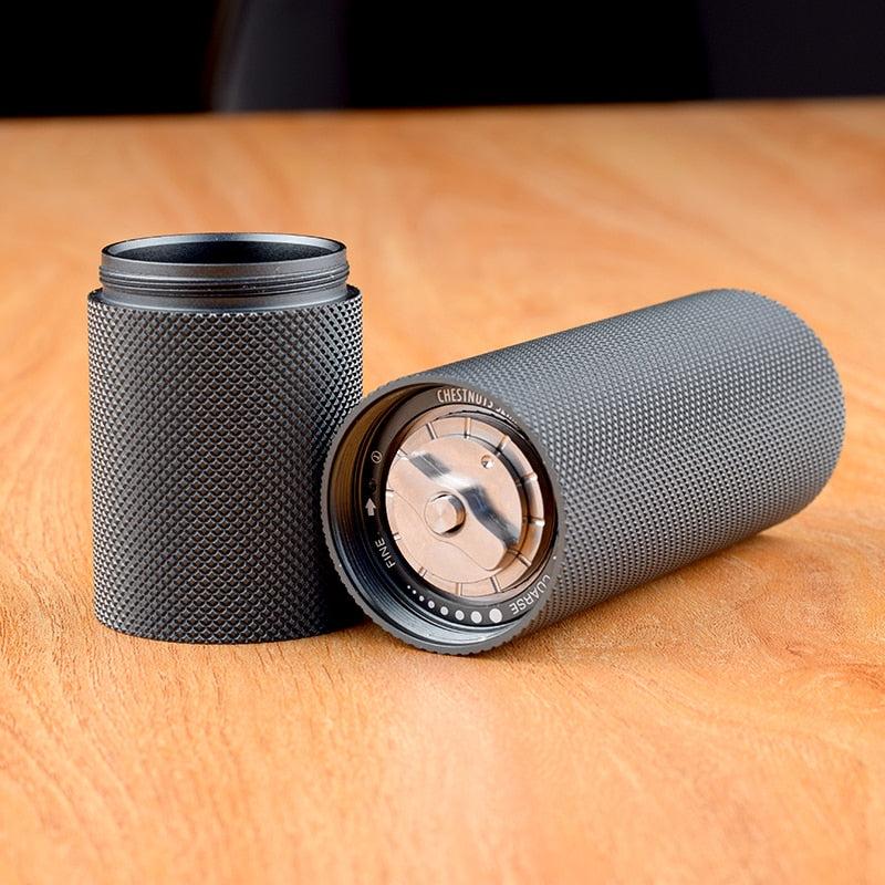 Hand-Crank Coffee Grinder with Steel Burrs by HitMyNeed