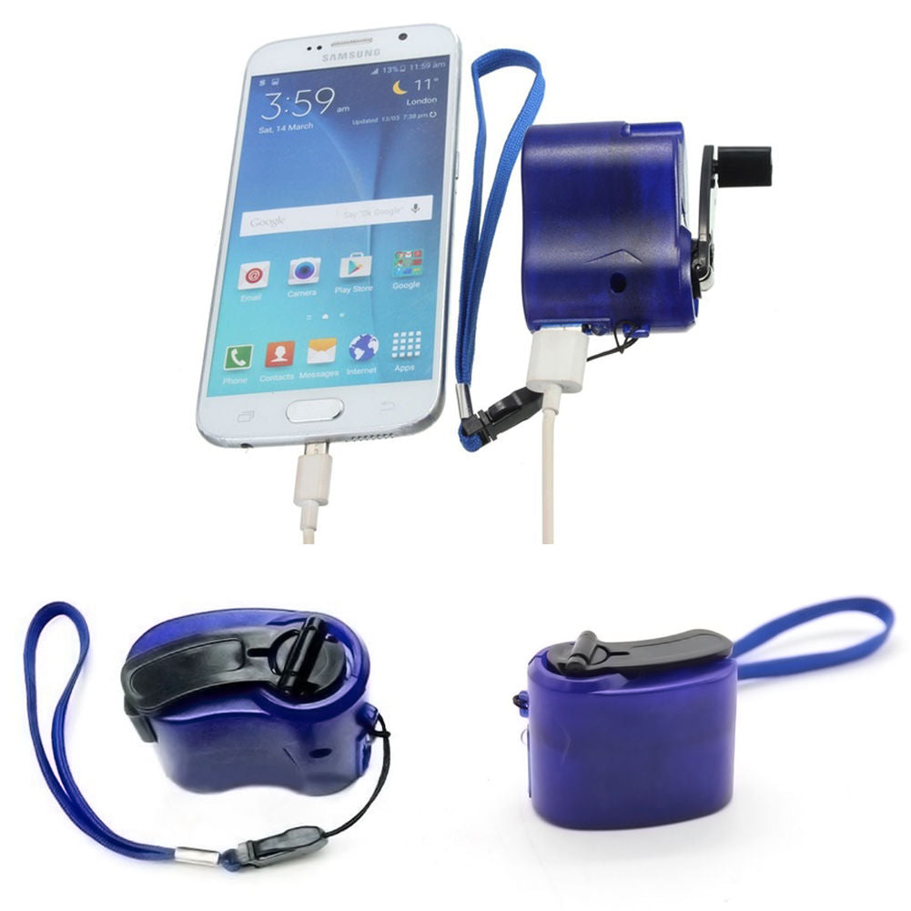 Hand Crank Emergency Phone Charger with USB Output by HitMyNeed