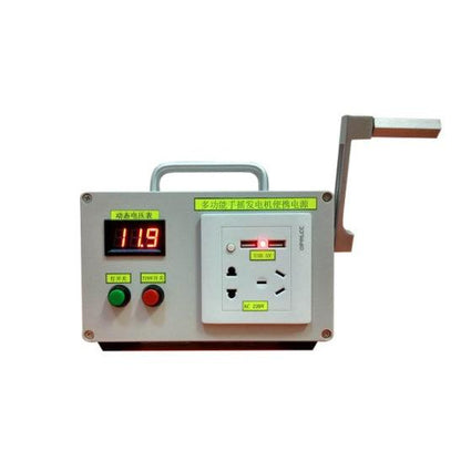 Hand Crank Generator with USB and LED Light by HitMyNeed