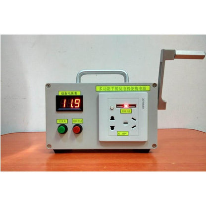 Hand Crank Generator with USB and LED Light by HitMyNeed