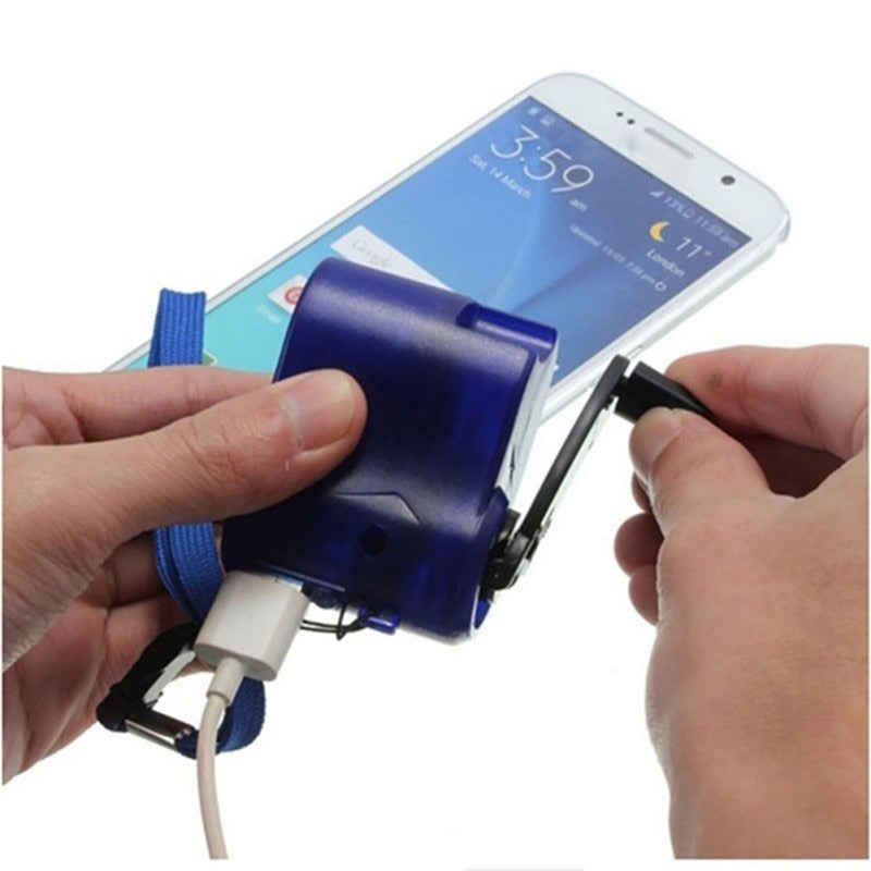 Hand Crank USB Emergency Charger for Travel by HitMyNeed