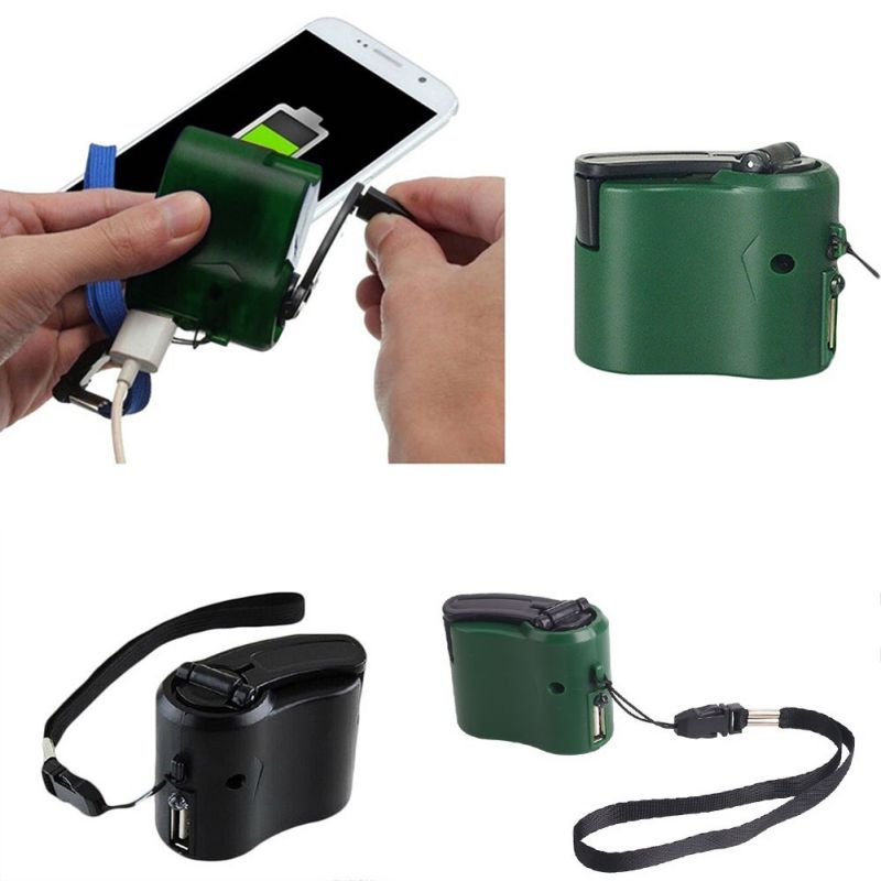 Hand Crank USB Emergency Charger for Travel by HitMyNeed