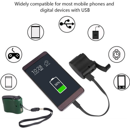 Hand Crank USB Emergency Charger for Travel by HitMyNeed
