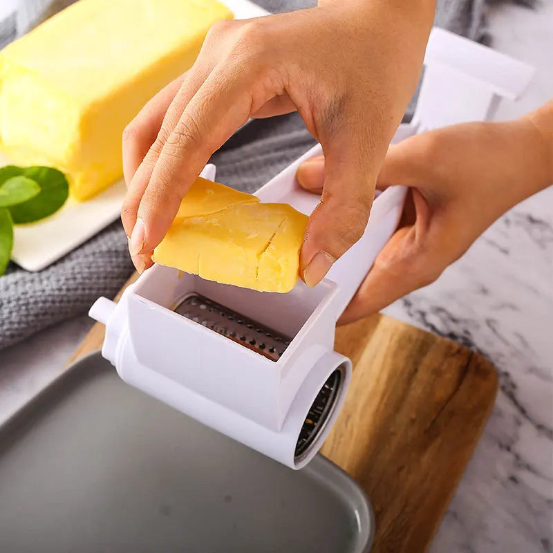 Hand-Cranked Rotating Multi-Functional Cheese Grater by HitMyNeed