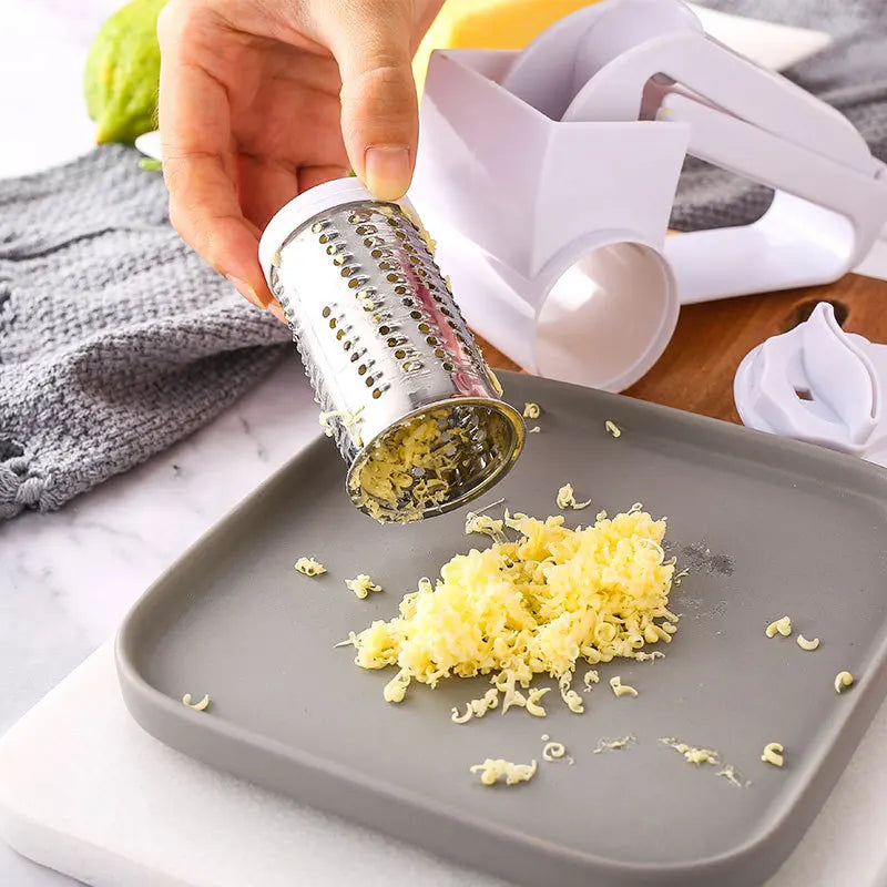 Hand-Cranked Rotating Multi-Functional Cheese Grater by HitMyNeed