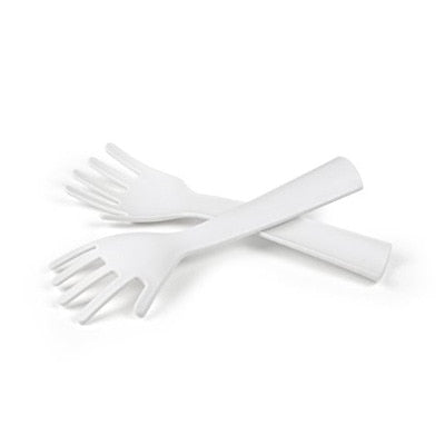 Hand Design Salad Servers - Plastic Tossing Set by HitMyNeed