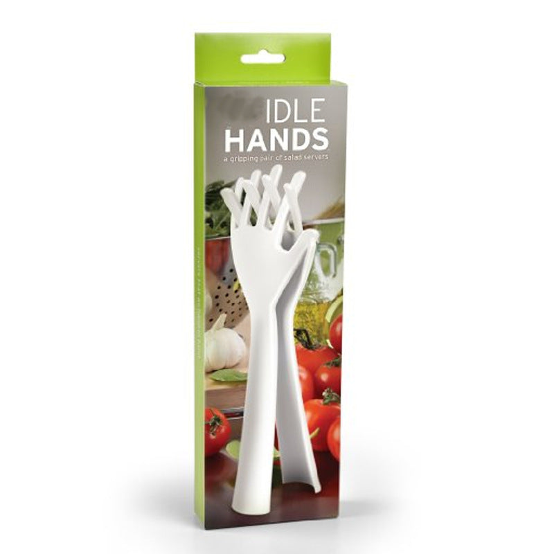 Hand Design Salad Servers - Plastic Tossing Set by HitMyNeed
