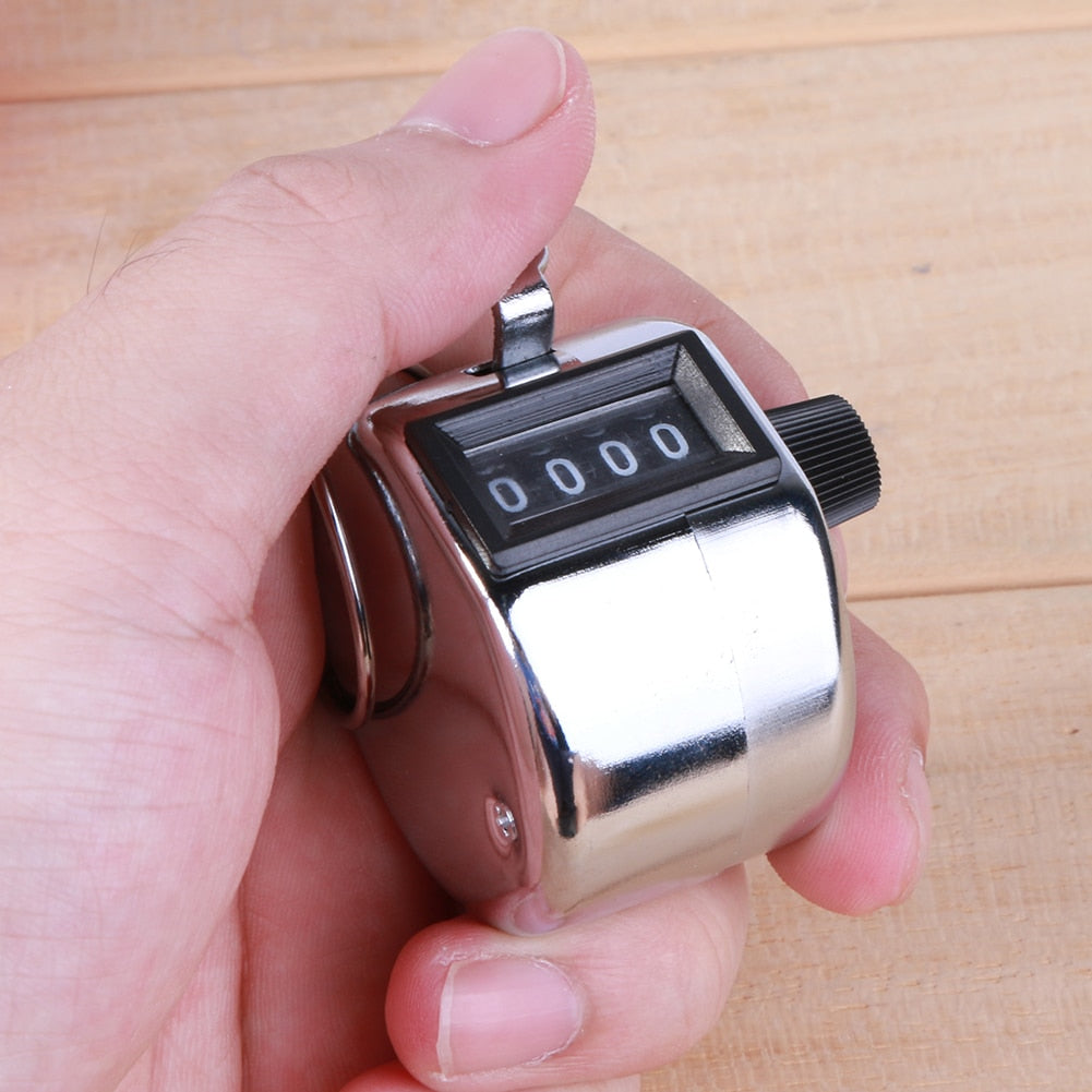 Hand Held Mechanical Click Counter 4-Digit Tally by HitMyNeed