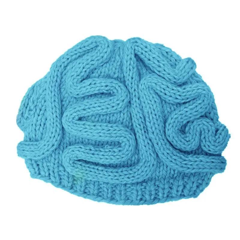 Hand-Knitted Brain Beanie Winter Hat by HitMyNeed