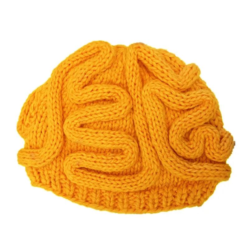 Hand-Knitted Brain Beanie Winter Hat by HitMyNeed