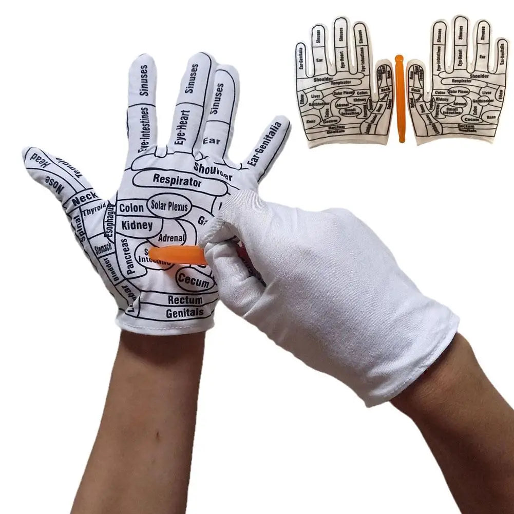 Hand Reflexology Gloves & Foot Acupressure Socks Set by HitMyNeed