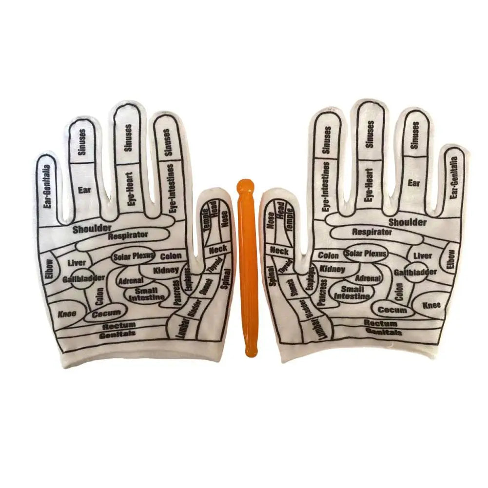 Hand Reflexology Gloves & Foot Acupressure Socks Set by HitMyNeed