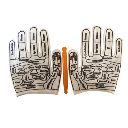Hand Reflexology Gloves & Foot Acupressure Socks Set by HitMyNeed