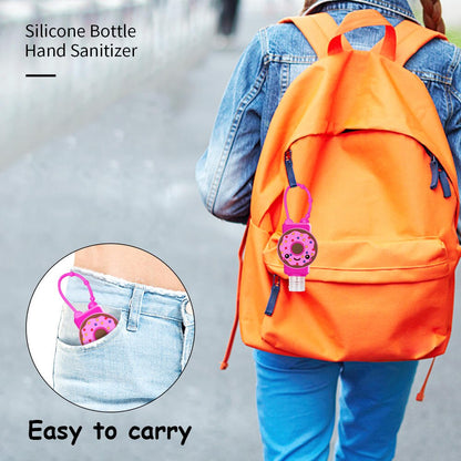 Hand Sanitizer Hanger Set with Refillable Bottles (4pcs) by HitMyNeed