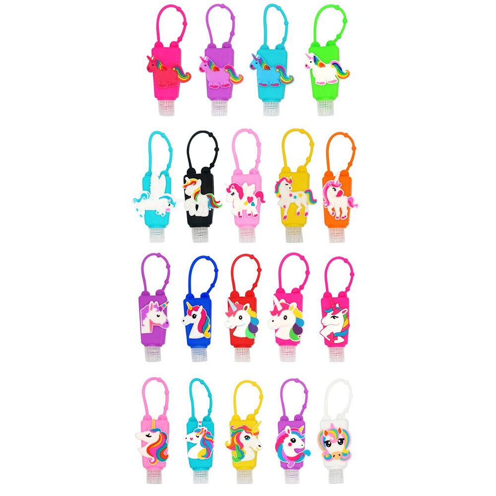 Hand Sanitizer Hanger Set with Refillable Bottles (4pcs) by HitMyNeed