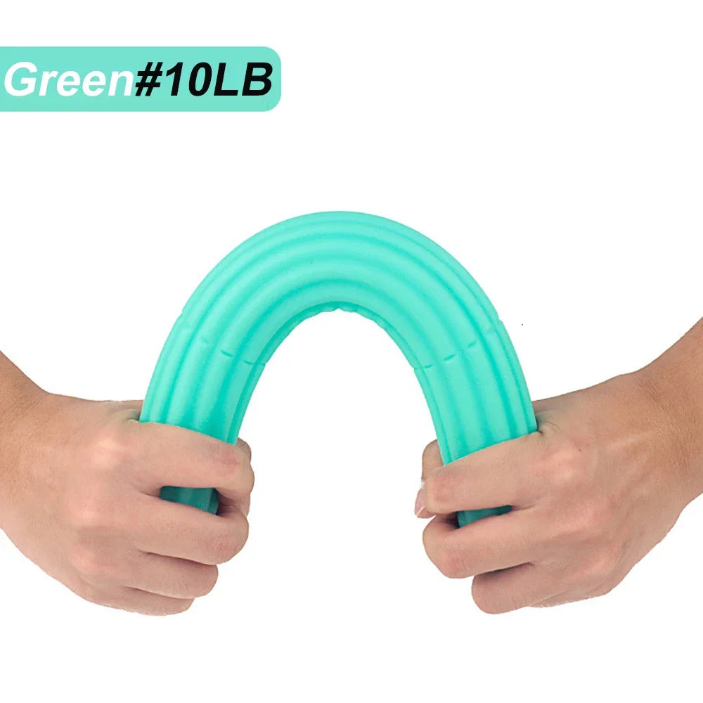 Hand Therapy Flex Bars for Elbow Pain & Grip Strength green-10lb by HitMyNeed