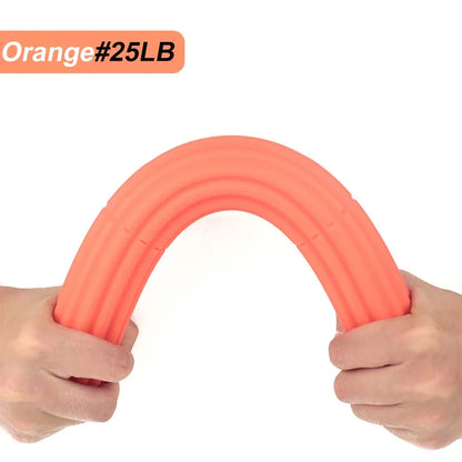 Hand Therapy Flex Bars for Elbow Pain & Grip Strength orange-25lb by HitMyNeed