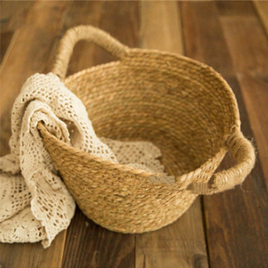 Hand-Woven Newborn Photography Basket Prop by HitMyNeed