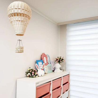 Hand-Woven Rattan Hot Air Balloon Nursery Decor by HitMyNeed