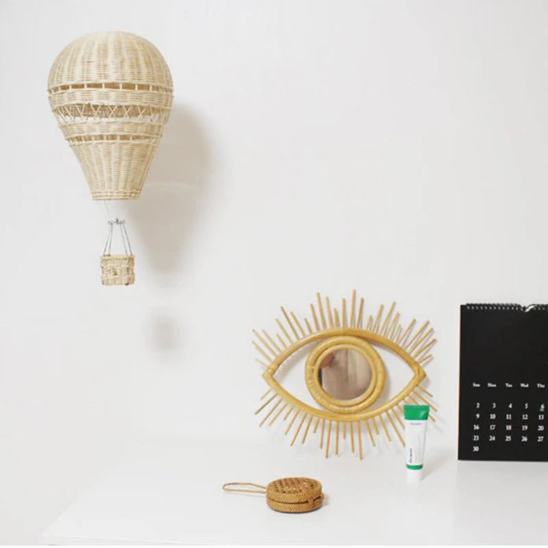 Hand-Woven Rattan Hot Air Balloon Nursery Decor by HitMyNeed