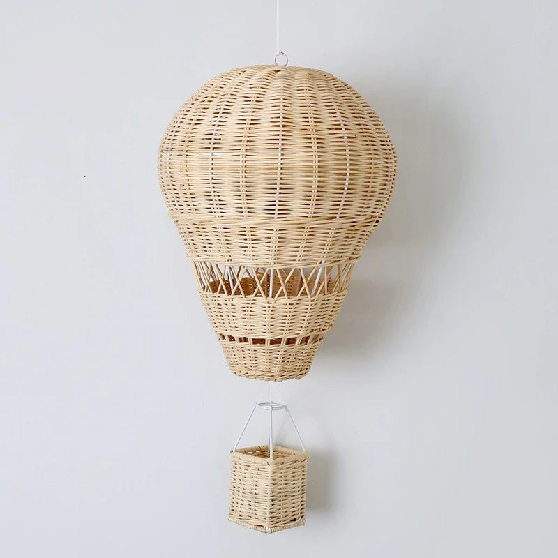 Hand-Woven Rattan Hot Air Balloon Nursery Decor by HitMyNeed