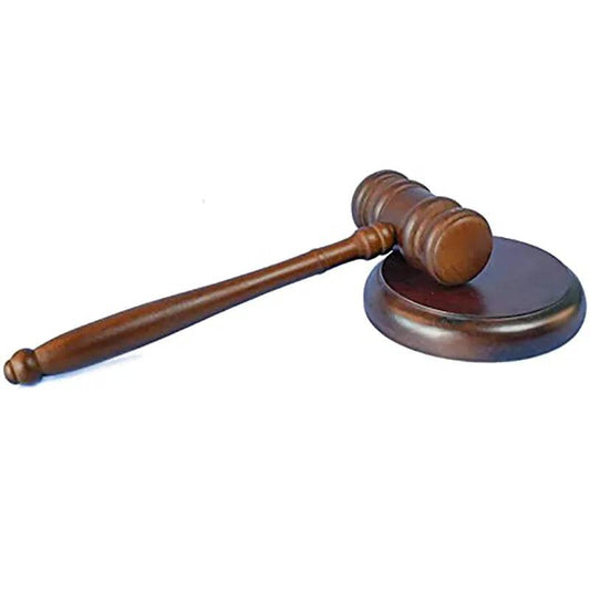 Handcrafted Wooden Judge Gavel with Sound Block by HitMyNeed