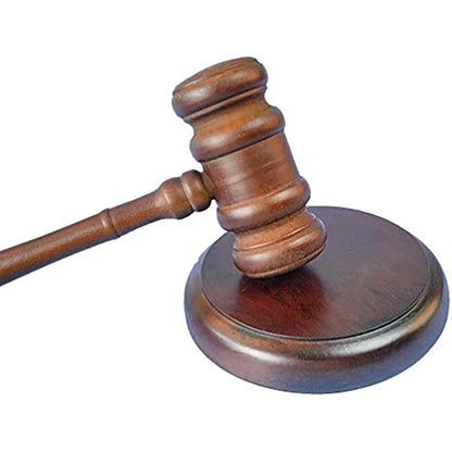 Handcrafted Wooden Judge Gavel with Sound Block by HitMyNeed
