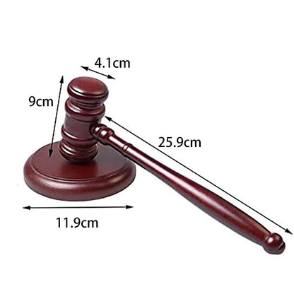 Handcrafted Wooden Judge Gavel with Sound Block by HitMyNeed