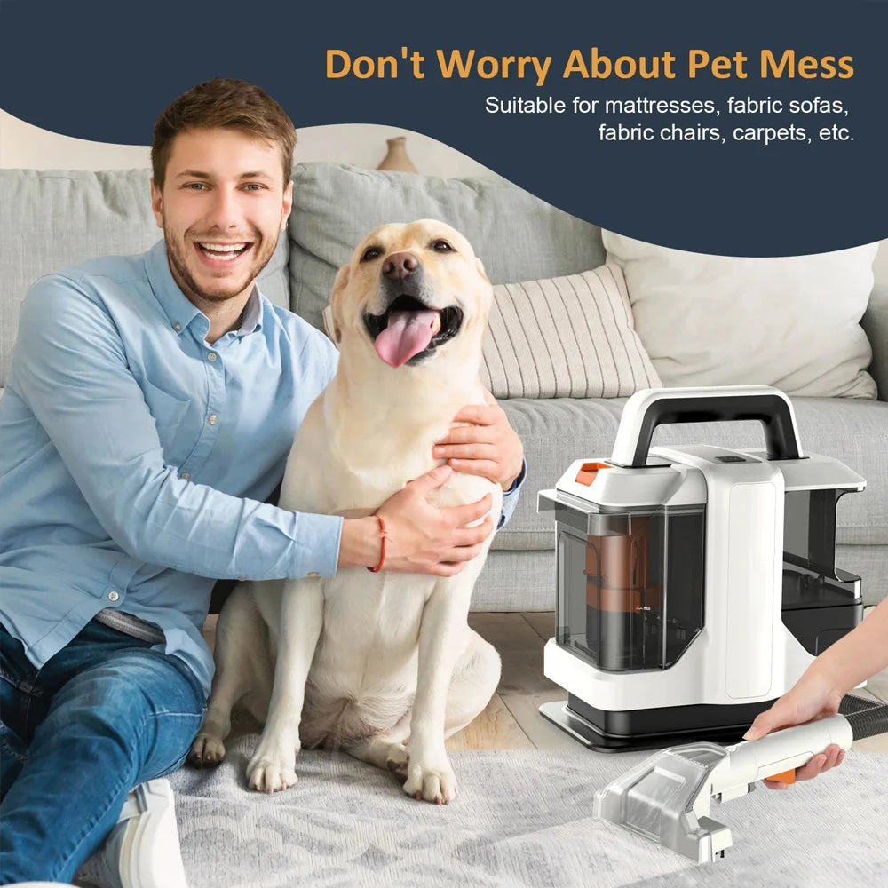 Handheld 750W Carpet & Upholstery Spot Cleaner 15kPa by HitMyNeed