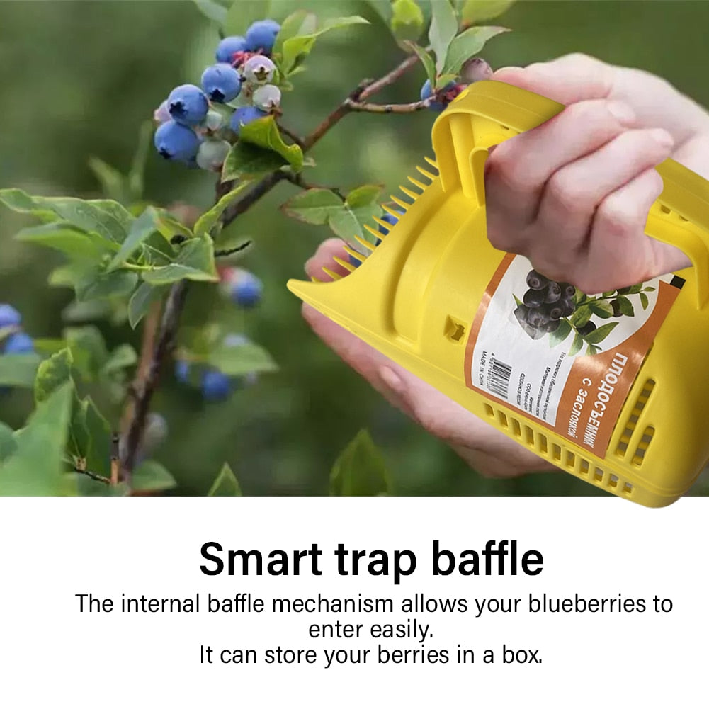 Handheld Berry Picker with Comb and Collection Box by HitMyNeed