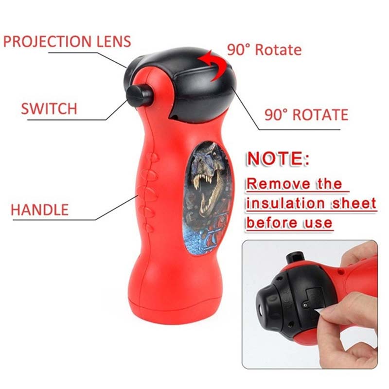 Handheld Dinosaur Projector Torch for Kids by HitMyNeed