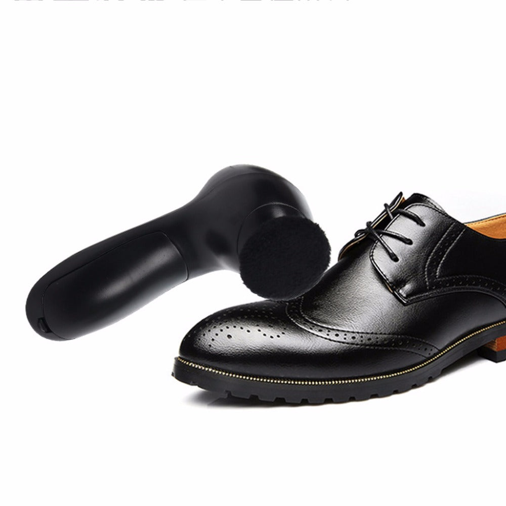 Handheld Electric Shoe Polisher with 4 Brush Heads by HitMyNeed