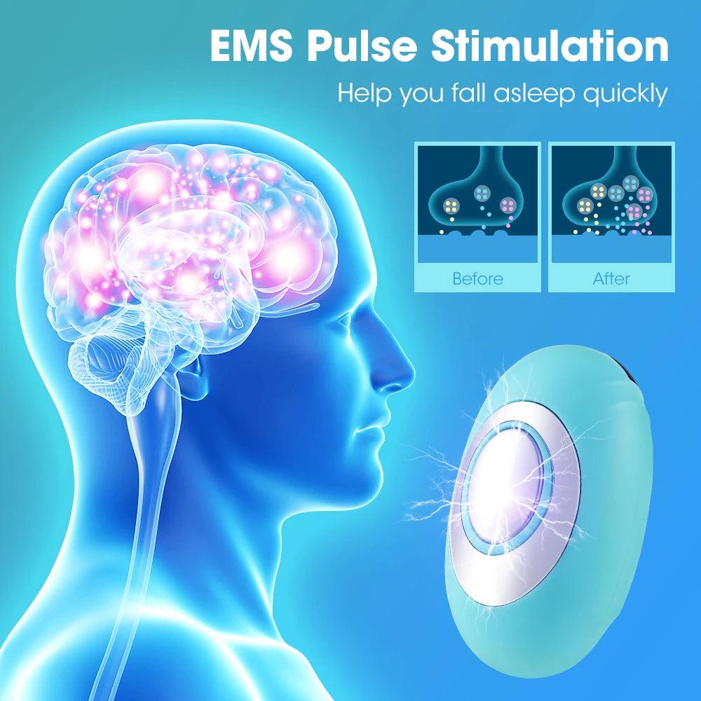Handheld EMS Sleep Aid Device for Insomnia Relief by HitMyNeed