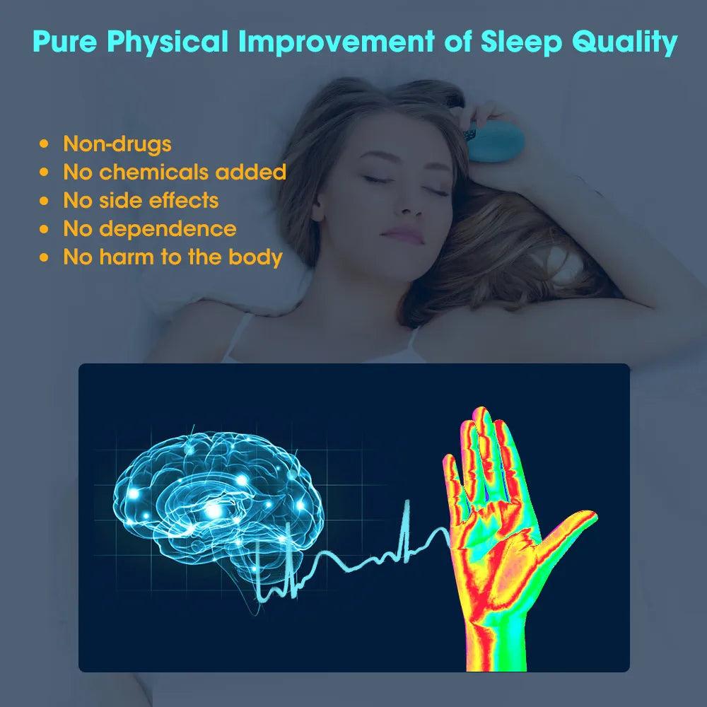 Handheld EMS Sleep Aid Device for Insomnia Relief by HitMyNeed