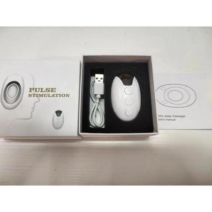 Handheld EMS Sleep Aid Device for Insomnia Relief white by HitMyNeed