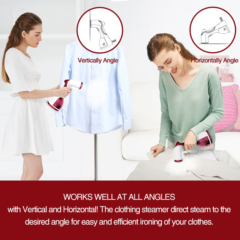 Handheld Fabric Steamer and Clothes Iron 1000W by HitMyNeed