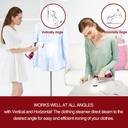 Handheld Fabric Steamer and Clothes Iron 1000W by HitMyNeed