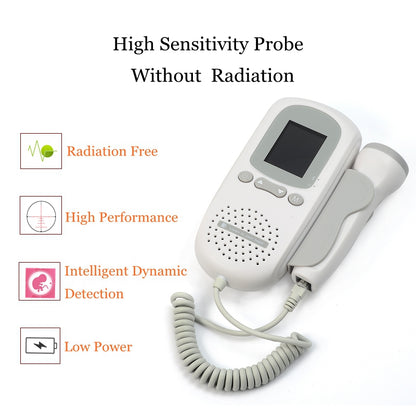 Handheld Fetal Doppler Baby Heartbeat Monitor by HitMyNeed
