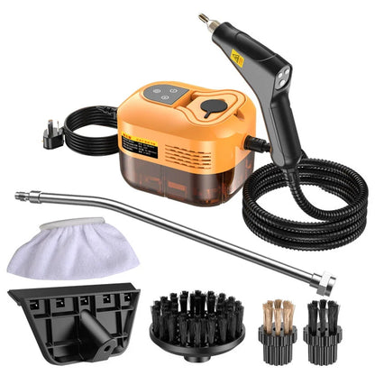 Handheld High Pressure Steam Cleaner EU/US Plug orange by HitMyNeed