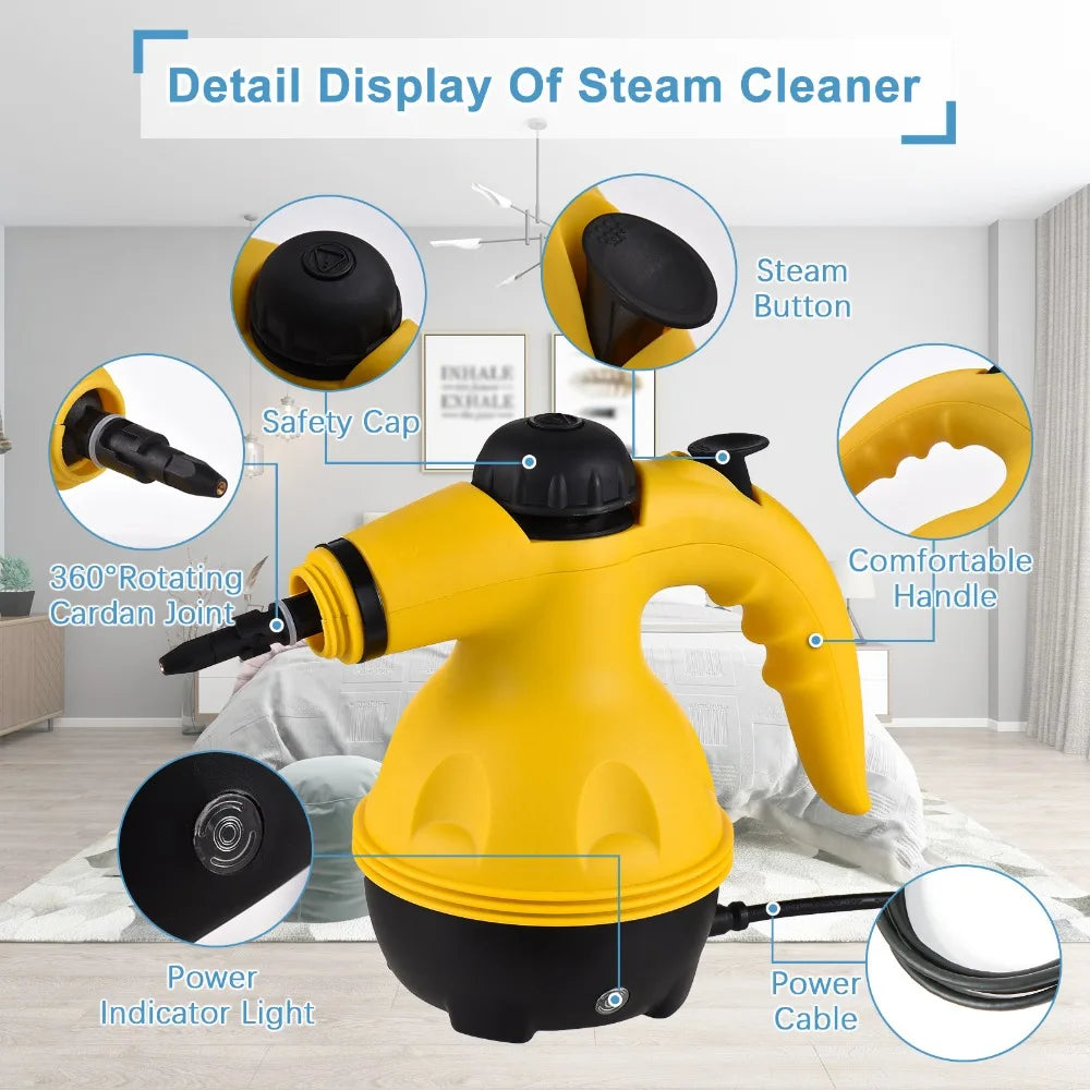 Handheld High-Temperature Steam Cleaner 1000W by HitMyNeed